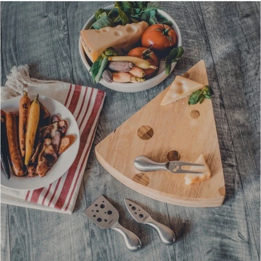 LEGACY Collection THE SWISS CHEESE‎ BOARD SET Picnic Time Knife Tools 4pc EUC